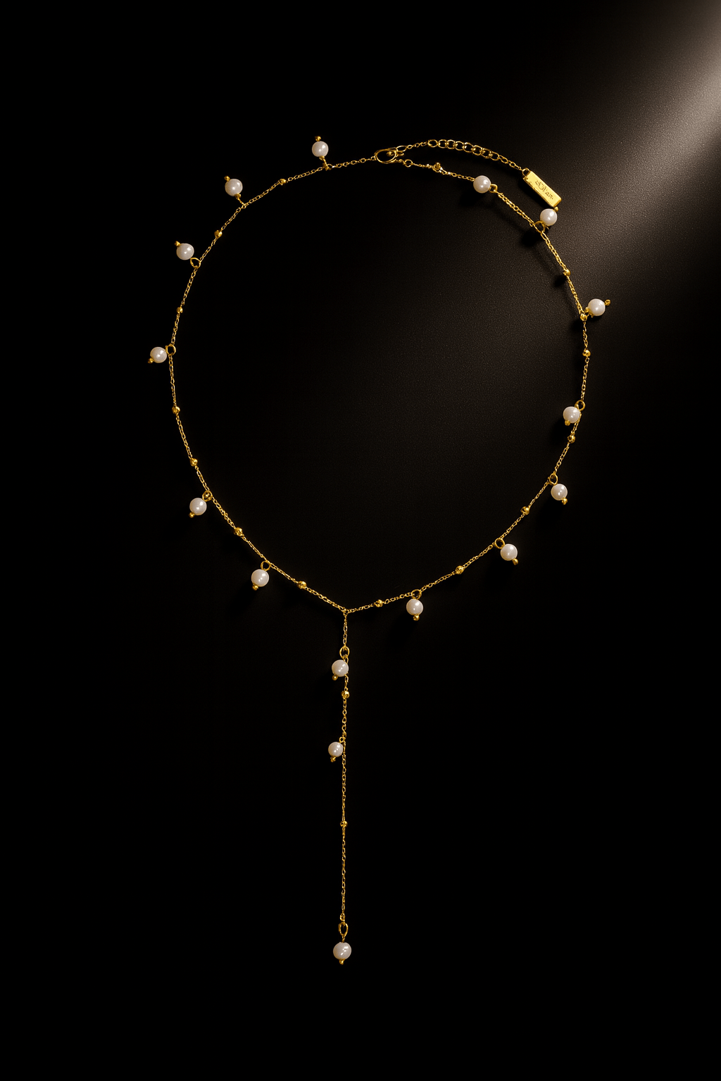 Maglina "Perle Élégante" Necklace Halskette, 18K vergoldeter Stahl - Maglina