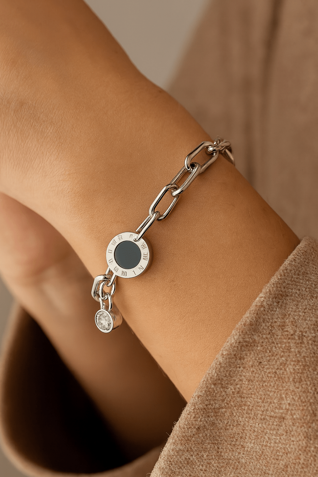 Maglina "Roma Noir" Bracelet , Armband, Edelstahl - Maglina