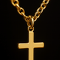 Sacred Pure Halskette – Zeitlose Damen Kreuzkette mit 18K Vergoldung