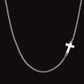 Maglina "Side Cross" Necklace "Kreuz" Halskette, Edelstahl - Maglina