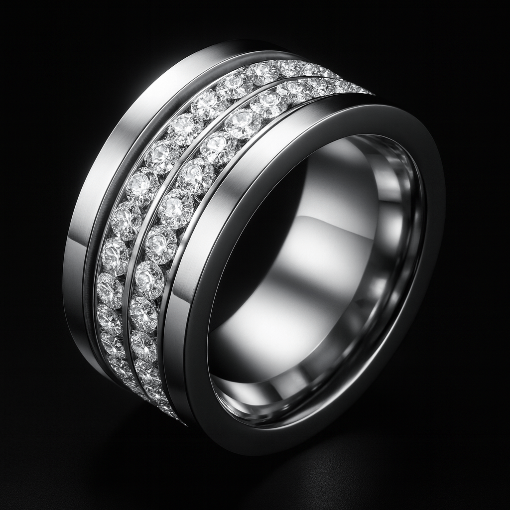 Maglina "Triple Éclat" Ring, Edelstahl - Maglina