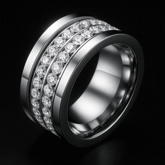 Maglina "Triple Éclat" Ring, Edelstahl - Maglina